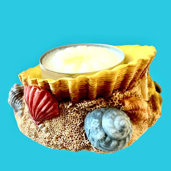 Set of 3 Tealight Candle Holders Sand Castle + Sea Shell + Bucket New - Picture 12 of 14